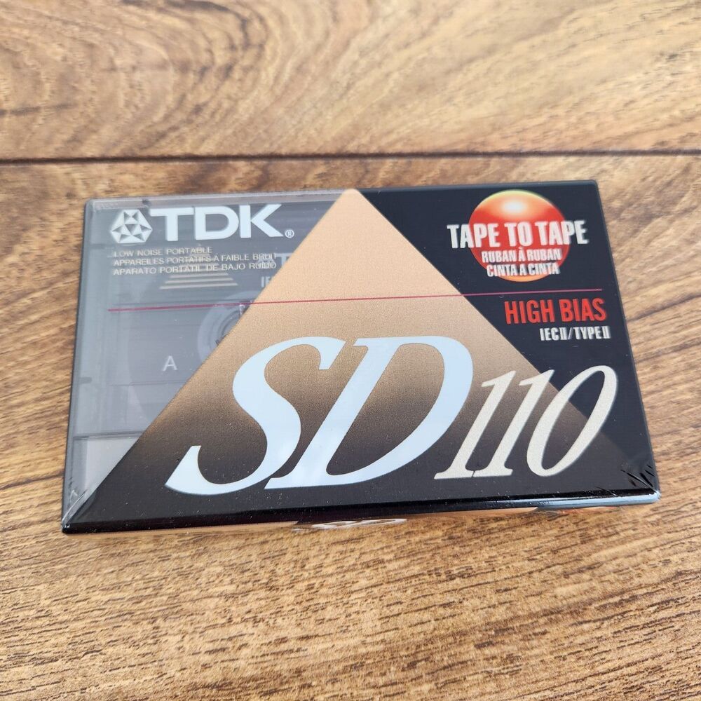 TDK SD 110 High Bias Type II Blank Cassette tape - New Sealed